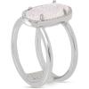 Kendra Scott Elyse Ring for Women, Fashion Jewelry(RHODIUM – IRIDESCENT DRUSY)