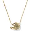Kendra Scott Football Helmet Short Pendant Necklace, Fashion Jewelry for Women(GOLD-PLATED)