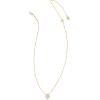Kendra Scott Framed Tess Satellite Pendant Necklace, Fashion Jewelry for Women(GOLD LUSTER – LIGHT BLUE OPAL)