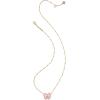 Kendra Scott Haley Bow Short Pendant Necklace, Fashion Jewelry for Women(GOLD – BLUSH IVORY MOTHER OF PEARL)