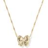 Kendra Scott Haley Bow Short Pendant Necklace, Fashion Jewelry for Women(GOLD – IVORY MOTHER OF PEARL)