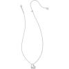 Kendra Scott Ice Skate Short Pendant Necklace, Fashion Jewelry for Women(RHODIUM-PLATED)