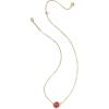 Kendra Scott Lady Bug Short Pendant Necklace(GOLD-RED MAGNESITE)