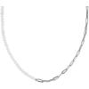 Kendra Scott Markie Half Chain Bracelet in Freshwater Cultured Pearl, Fashion Jewelry for Women(RHODIUM-FRESHWATER CULTURED PEARL)