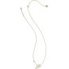 Kendra Scott Pickleball Short Pendant Necklace, Fashion Jewelry for Women(GOLD – IVORY MOTHER OF PEARL)