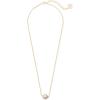 Kendra Scott Tess Pendant Necklace for Women, Fashion Jewelry(GOLD – IRIDESCENT DICHROIC GLASS)