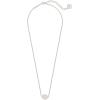 Kendra Scott Tess Pendant Necklace for Women, Fashion Jewelry(RHODIUM – IRIDESCENT DRUSY)