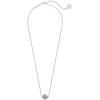 Kendra Scott Tess Pendant Necklace for Women, Fashion Jewelry(RHODIUM – PLATINUM DRUSY)