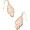 Kendra Scott Abbie Drop Earring, Fashion Jewelry for Women(GOLD – ROSE QUARTZ)