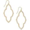 Kendra Scott Abbie Open Frame Earrings, Fashion Jewelry for Women(GOLD)