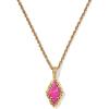 Kendra Scott Adeline Short Pendant Necklace, Fashion Jewelry for Women(DARK FUCHSIA VARIEGATED MAGNESITE)