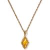 Kendra Scott Adeline Short Pendant Necklace, Fashion Jewelry for Women(MARBLED AMBER ILLUSION)