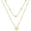 Kendra Scott Ari Heart Multistrand Necklace, Fashion Jewelry for Women(GOLD METAL)