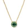 Kendra Scott Bella Short Pendant Necklace, Fashion Jewelry for Women(GOLD – DARK GREEN CRYSTAL)