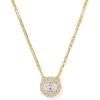 Kendra Scott Bella Short Pendant Necklace, Fashion Jewelry for Women(GOLD – WHITE CZ)