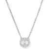Kendra Scott Bella Short Pendant Necklace, Fashion Jewelry for Women(RHODIUM – WHITE CZ)