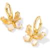 Kendra Scott Bianca Butterfly Huggie Earrings, Fashion Jewelry for Women(IRIDESCENT WHITE MIX)