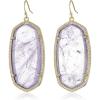 Kendra Scott Danielle Statement Earrings for Women, Fashion Jewelry(Amethyst/Gold plated)