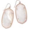 Kendra Scott Danielle Statement Earrings for Women, Fashion Jewelry(ROSE GOLD – IVORY MOTHER OF PEARL)