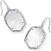 Kendra Scott Daphne Drop Earrings, Fashion Jewelry for Women(Silver Ivory Mother Of Pearl)