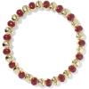 Kendra Scott Daphne Enamel Stretch Bracelet, Fashion Jewelry for Women(Gold Burgundy Enamel)