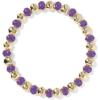 Kendra Scott Daphne Enamel Stretch Bracelet, Fashion Jewelry for Women(Gold Purple Enamel)