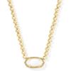 Kendra Scott Elisa Beaded Necklace, Fashion Jewelry for Women(IVORY MOTHER OF PEARL)