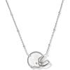Kendra Scott Football Helmet Short Pendant Necklace, Fashion Jewelry for Women(RHODIUM-PLATED)
