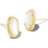 Kendra Scott Grayson Stone Stud Earrings(GOLD – IVORY MOTHER OF PEARL)
