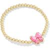 Kendra Scott Haley Bow Stretch Bracelet, Fashion Jewelry for Women(Gold Rose Violet Mother of Pearl)