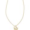 Kendra Scott Ice Skate Short Pendant Necklace, Fashion Jewelry for Women(GOLD-PLATED)