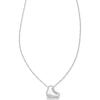 Kendra Scott Ice Skate Short Pendant Necklace, Fashion Jewelry for Women(RHODIUM-PLATED)