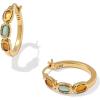 Kendra Scott Mini Elisa Hoop Earrings, Fashion Jewelry for Women(GOLD – MULTI MIX)