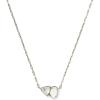 Kendra Scott Tatum Short Pendant Necklace, Fashion Jewelry for Women(RHODIUM – NEUTRAL MIX)