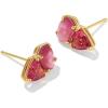 Kendra Scott Tatum Stud Earrings, Fashion Jewelry for Women(GOLD – PINK MIX)