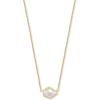 Kendra Scott Tess Pendant Necklace for Women, Fashion Jewelry(GOLD-PLATED – IVORY MOTHER OF PEARL)