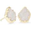 Kendra Scott Tessa Stud Earrings for Women, Fashion Jewelry(GOLD – IRIDESCENT DRUSY)