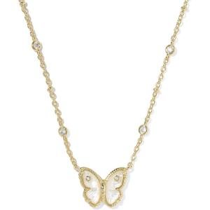 Kendra Scott Cailey Butterfly Pendant Necklace, Fashion Jewelry for Women(GOLD-IVORY MOTHER OF PEARL)