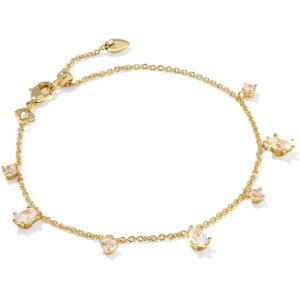 Kendra Scott Cailin Delicate Chain Bracelet, Fashion Jewelry for Women(GOLD – WHITE CUBIC ZIRCONIA)