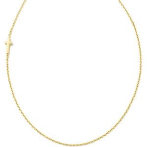 Kendra Scott Cross Inline Necklace, 18k Gold Vermeil