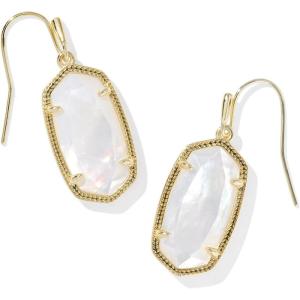 Kendra Scott Dani Drop Earrings for Women, Fashion Jewelry(GOLD – IVORY MOTHER OF PEARL)