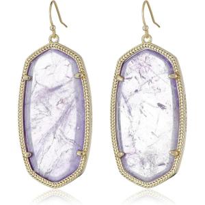 Kendra Scott Danielle Statement Earrings for Women, Fashion Jewelry(Amethyst/Gold plated)