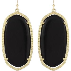 Kendra Scott Danielle Statement Earrings for Women, Fashion Jewelry(Black)