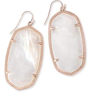 Kendra Scott Danielle Statement Earrings for Women, Fashion Jewelry(ROSE GOLD – IVORY MOTHER OF PEARL)