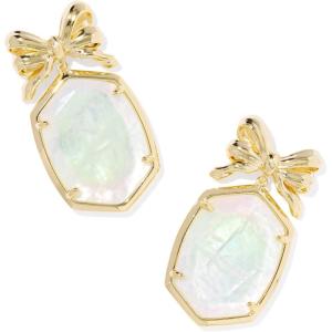 Kendra Scott Daphne Bow Drop Earrings, Fashion Jewelry for Women(GOLD – IRIDESCENT CRYSTAL IVORY ILLUSION)