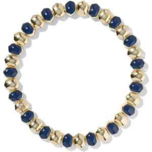 Kendra Scott Daphne Enamel Stretch Bracelet, Fashion Jewelry for Women(Gold Navy Enamel)