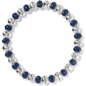 Kendra Scott Daphne Enamel Stretch Bracelet, Fashion Jewelry for Women(Rhod Navy Enamel)