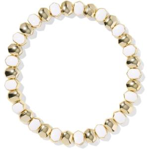 Kendra Scott Daphne Enamel Stretch Bracelet, Fashion Jewelry for Women(WHITE ENAMEL)