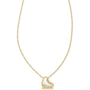 Kendra Scott Ice Skate Short Pendant Necklace, Fashion Jewelry for Women(GOLD-PLATED)