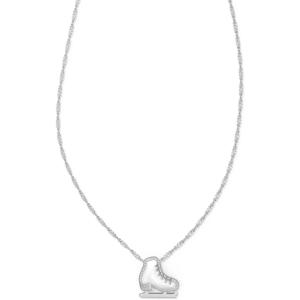 Kendra Scott Ice Skate Short Pendant Necklace, Fashion Jewelry for Women(RHODIUM-PLATED)